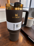 Stanley Quencher H2.0 Chocolate Gold 40 oz Tumbler